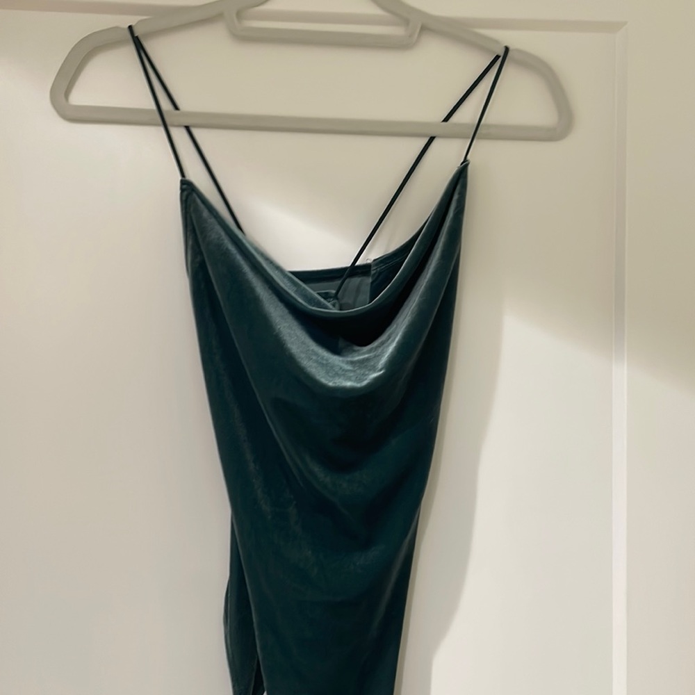 Abercrombie cowl neck velvet bodysuit